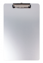<p>Gemaakt van stevig aluminium voor zelfverzekerd gebruik</p>
<p>     âœ“ Onbreekbaar en waterbestendig<br />     âœ“ Krachtige metalen clip met verzonken handgreep<br />     âœ“ Voor zeer intensief gebruik<br />     âœ“ Platte metalen clip met een papiercapaciteit van 1,5 cm<br />     âœ“ Afgeronde hoeken om beschadigingen te voorkomen<br />     âœ“ Afmetingen: 228 x 344 mm<br />     âœ“ Mogelijkheid om onderaan de pagina te schrijven omdat het klembord groter is dan A4</p>
<p> </p>