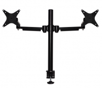 <h4>Vergroot de werkruimte met deze praktische DESQ flat screen monitorarmen, die voor elk kantoor een mooie aanvulling zijn</h4>
<p>DESQ flat screen monitorarmen zijn een waardevolle ergonomische aanpassing voor monitors op alle werkplekken. Het gebruik van een monitorarm draagt bij aan een correcte werkhouding en creëert extra waardevolle ruimte op het bureau.<br />Deze dubbele monitorarm bijvoorbeeld is dun en kan hierdoor voor een deel over elkaar gedraaid worden, dit neemt minder ruimte in. Deze dubbele monitorarm stelt de gebruiker in staat het beeldscherm in portret of landschap stand te zetten en hebben geïntegreerde kabelgeleiders voor een geordend bureau.</p>
<p><br /><strong style="color: #61993b;">âœ“ </strong>2 afzonderlijk instelbare armen</p>
<p><strong style="color: #61993b;">âœ“ </strong>Met quick release</p>
<p><strong style="color: #61993b;">âœ“ </strong>Inclusief tafelklembevestiging (tot 35 mm)</p>
<p><strong style="color: #61993b;">âœ“ </strong>Speciaal ontwerp voor kabelmanagement</p>
<p> </p>