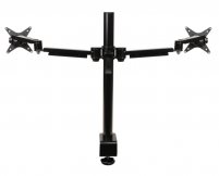 <h4>Vergroot de werkruimte met deze praktische DESQ flat screen monitorarmen, die voor elk kantoor een mooie aanvulling zijn</h4>
<p>DESQ flat screen monitorarmen zijn een waardevolle ergonomische aanpassing voor monitors op alle werkplekken. Het gebruik van een monitorarm draagt bij aan een correcte werkhouding en creëert extra waardevolle ruimte op het bureau.<br />Deze dubbele monitorarm bijvoorbeeld is dun en kan hierdoor voor een deel over elkaar gedraaid worden, dit neemt minder ruimte in. Deze dubbele monitorarm stelt de gebruiker in staat het beeldscherm in portret of landschap stand te zetten en hebben geïntegreerde kabelgeleiders voor een geordend bureau.</p>
<p><br /><strong style="color: #61993b;">âœ“ </strong>2 afzonderlijk instelbare armen</p>
<p><strong style="color: #61993b;">âœ“ </strong>Met quick release</p>
<p><strong style="color: #61993b;">âœ“ </strong>Inclusief tafelklembevestiging (tot 35 mm)</p>
<p><strong style="color: #61993b;">âœ“ </strong>Speciaal ontwerp voor kabelmanagement</p>
<p> </p>