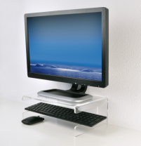 <p>Design monitor verhoger met keyboard houder voor een mooi ogende en efficiente werkplek. <br />Zorgt ervoor dat de monitor tot een ergonomisch correcte hoogte gevracht kan worden. <br /> </p>