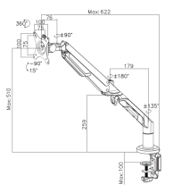 <p> </p>
<p><strong style="color: #61993b;">✓ </strong>Arm lengte tot 622 mm<br /><strong style="color: #61993b;">✓ </strong>De arm kan gemakkelijk worden aangepast om een ​​ergonomisch correcte werkhouding te ondersteunen<br /><strong style="color: #61993b;">✓ </strong>In 2 kleuren beschikbaar: zwart & wit<br /><strong style="color: #61993b;">✓ </strong>Voorzien van een Quick Release</p>
<p> </p>