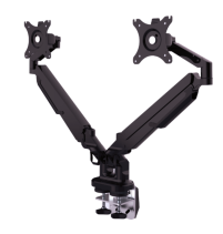 <p><strong>Ruimtebesparende monitorarm voor 2 schermen. Kan zo ingeklapt worden dat hij direct tegen een wand geplaatst kan worden.</strong><br /><br />Ideaal voor Home-Office</p>
<p><strong style="color: #61993b;">âœ“ </strong></p>
<ul style="list-style-type: none;">
<ul style="list-style-type: none;">Ruimtebesparend, kan direct tegen een wand geplaatst worden</ul>
</ul>
<p><br /><strong style="color: #61993b;">âœ“ </strong></p>
<ul style="list-style-type: none;">
<ul style="list-style-type: none;">Wordt geleverd met Bureauklem en een Bladdoorvoer set</ul>
</ul>
<p><br /><strong style="color: #61993b;">âœ“ </strong></p>
<ul style="list-style-type: none;">
<ul style="list-style-type: none;">Eenvoudige montage door ‘Quick Release’ houder</ul>
</ul>
<p><br /><strong style="color: #61993b;">âœ“ </strong></p>
<ul style="list-style-type: none;">
<ul style="list-style-type: none;">Ingebouwd kabelmanagement</ul>
</ul>
<p><br /><strong style="color: #61993b;">âœ“ </strong></p>
<ul style="list-style-type: none;">Traploos instelbare gasveer</ul>
<p><em>Of het nu op kantoor of thuis is, als we veel achter een beeldscherm werken is een verstelbare monitorarm essentieel. DESQ Monitorarmen zijn qua hoogte, afstand én hoek instelbaar om zo een pijnlijke rug, nek of ogen te voorkomen. Bijkomend voordeel is de extra werkruimte die wordt gecreëerd op het bureau!</em></p>
<p><em>Een beeldscherm moet recht voor je en op armlengte afstand geplaatst worden. Met de bovenkant van het scherm op ooghoogte. Bij het gebruik van twee schermen dien je deze zo te plaatsen dat het punt waar de twee schermen bij elkaar komen recht voor je is.</em></p>
<p><strong><em>DESQ – Feel good at work </em></strong></p>